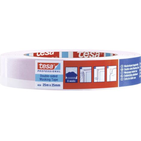 tesa DOUBLE-SIDED 04836-00001-00 Nastro biadesivo tesa® Professional Rosso/Bianco (L x L) 25 m x 25 mm 1 pz.