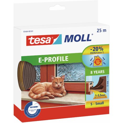 tesa E-Profil 05464-00101-02 Dichtband tesamoll® Braun (L x B) 25 m x 9 mm 25 m
