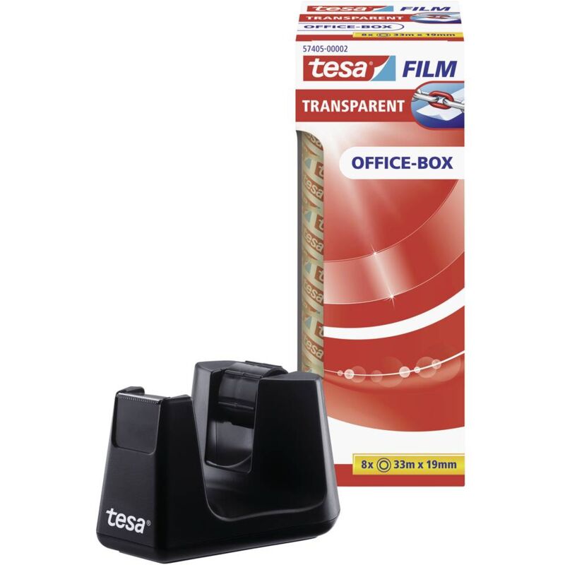 Image of Tesa - Easy Cut Smart + film transparent 53906-00000-00 Nastro adesivo film Nero (l x l) 33 m x 19 mm 1 kit