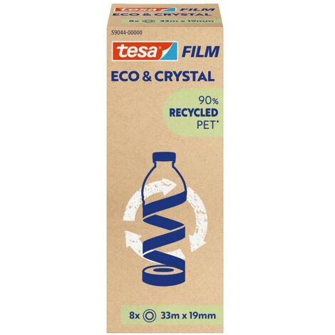 tesa ECO & CRYSTAL 59044-00000-00 Nastro adesivo tesafilm Tesafilm ® Eco & Crystal Trasparente (L x L) 33 m x 19 mm 8 p