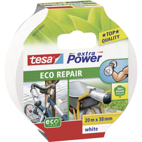tesa ECO REPAIR 56432-00001-00 Gewebeklebeband tesa® extra Power Weiß (L x B) 20 m x 38 mm 1 St.