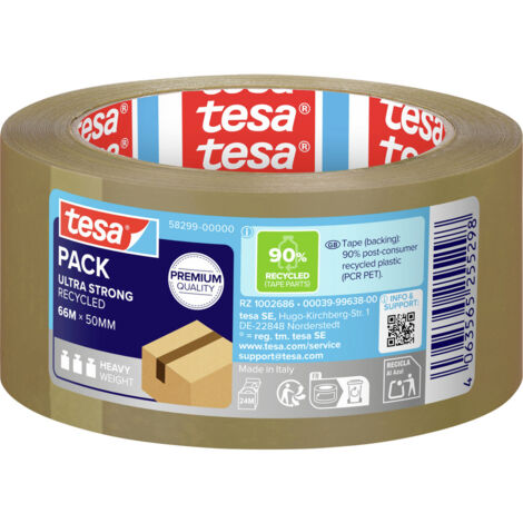 tesa ECO & ULTRA STRONG 58299-00000-00 Packband tesapack® eco & ultra strong Braun (L x B) 66 m x 50
