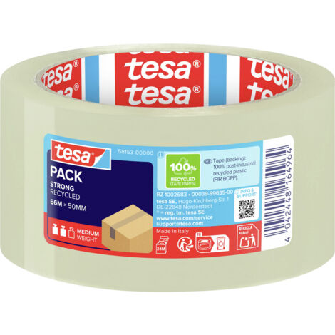 tesa ECOSTRONG Verpackungsband 66m 50mm transparent