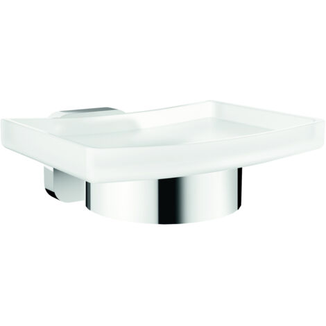 tesa ELEGAANT 40628-00000-00 Seifenschale  Chrom (glänzend), Weiß (satiniert)