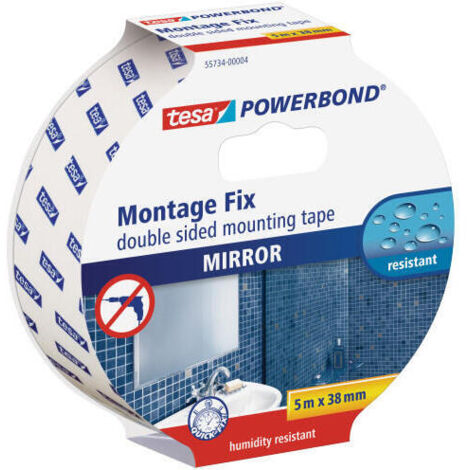 Tesa espejos de doble cara - 5mx38mm blanca 'Powerbond'