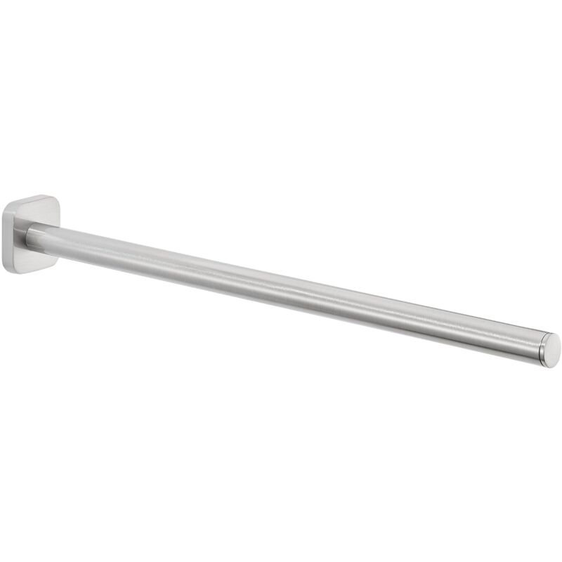 Tesa - esteetic porte-serviettes de salle de bain, un bras, chromé - antirouille, pour montage mural sans perçage, solution adhésive incluse - 400 mm