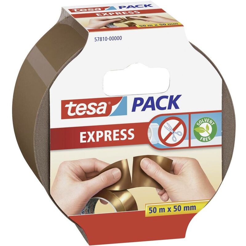 Image of Express 57810-00000-01 Nastro da imballo pack® Marrone (l x l) 50 m x 50 mm 1 pz. - Tesa