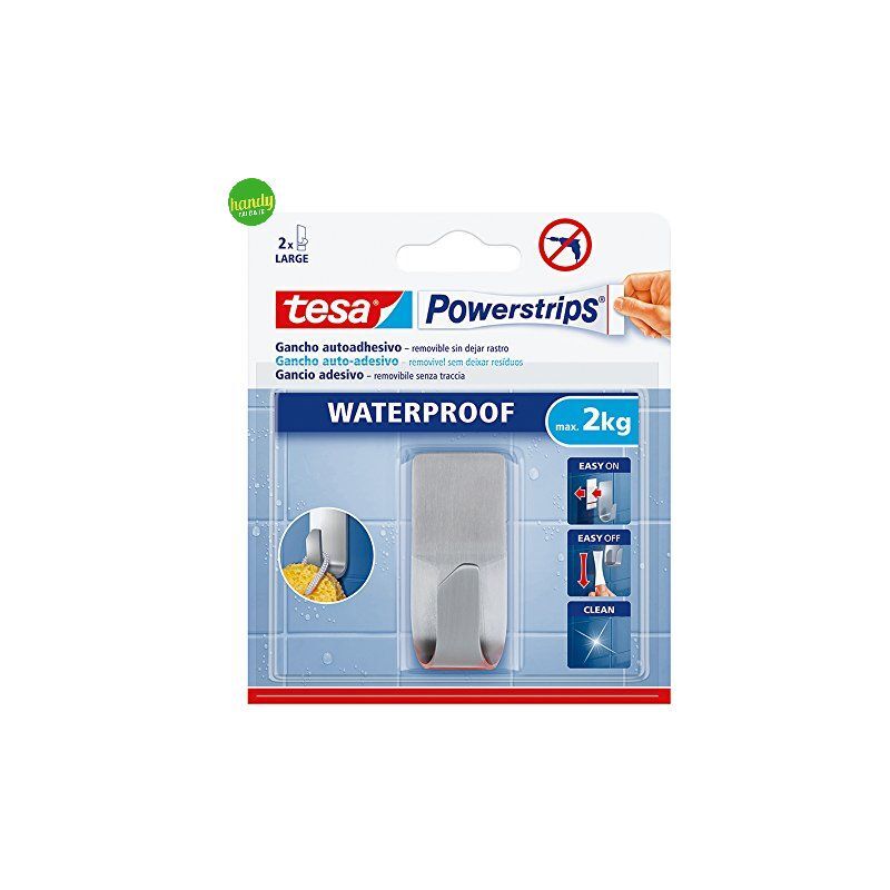 Power strips tesa gancio doppio waterproof max 2 kg 2 strisce