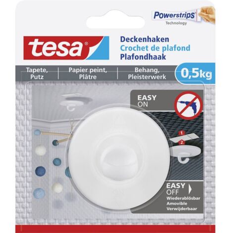 Tesa Gancio auto-adesivo per soffitto bianco 0,5 kg