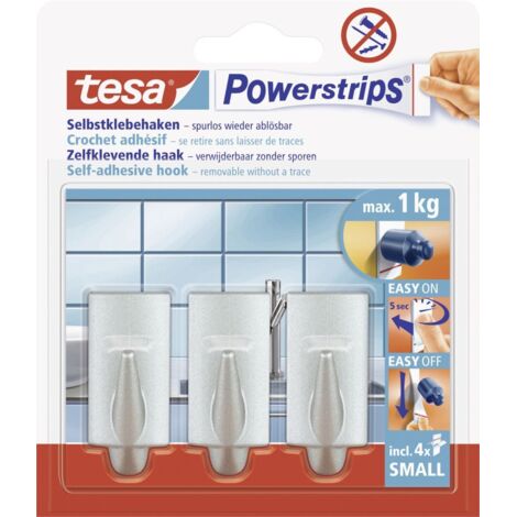 tesa Haken Powerstrip Small chrom Haken