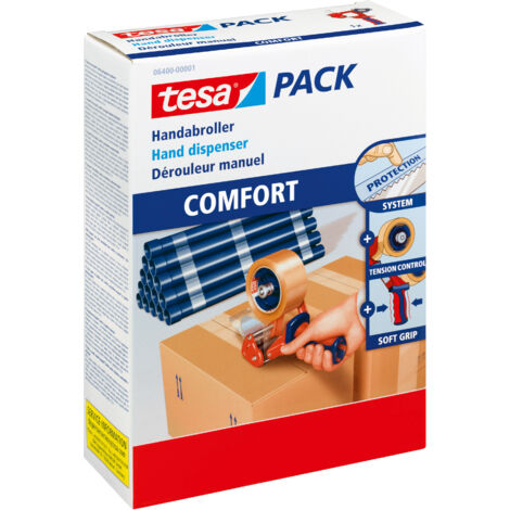 Tesa Handabroller PACK COMFORTfür Packband-Rollen bis 50m