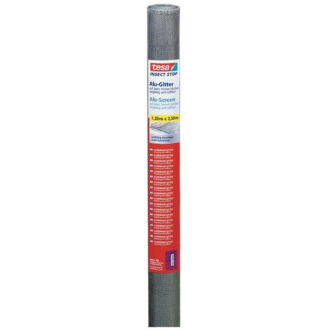 tesa Insektenschutz-Gitter COMFORT Ersatzrolle 120 x 250 cm grau Insektenschutzgitter