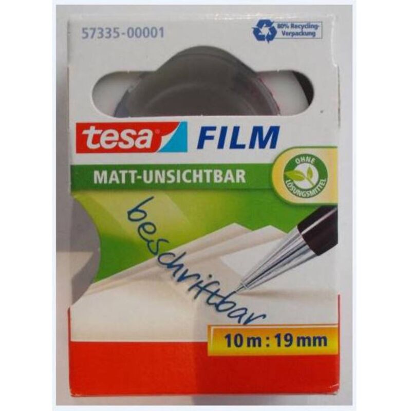Image of tesa Klebefilm tesafilm® invisible 57335-00001-01 Nastro adesivo tesafilm Invisible Trasparente (L x L) 10 m x 19 mm 1