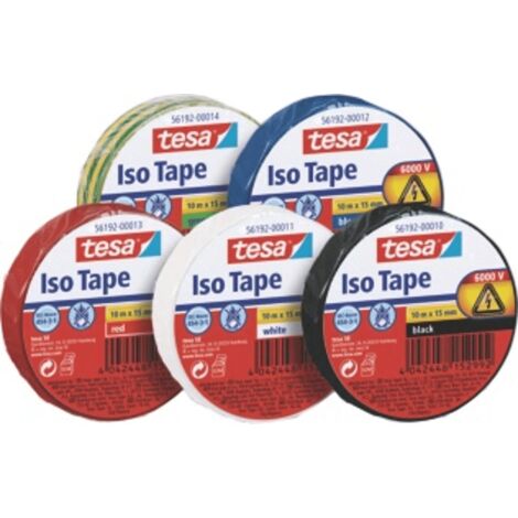 tesa Isolierband 56192 Farbe: rot Breite: 15 mm Länge: 10m