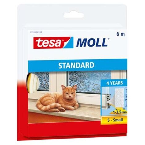 tesa Junta de calafateo marrón 9 mm 6 m espuma PVC