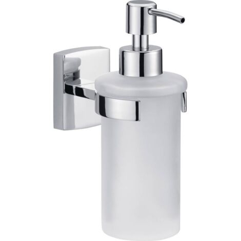tesa klaam 40267-00000-00 Distributore di sapone 200 ml Cromo (lucido), Bianco (raso)