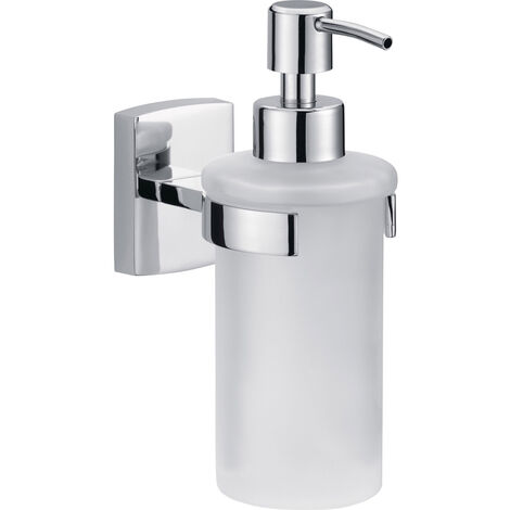 tesa klaam 40267-00000-00 Seifenspender 200 ml Chrom (glänzend), Weiß (satiniert)