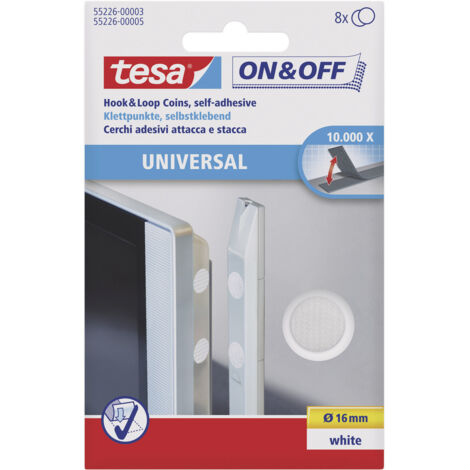 tesa Klettpunkte On &amp Off 55226-00003 weiß 8 St./Pack.