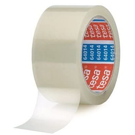 Tesa leise abrollbares universale di nastro adesivo da imballaggio, trasparente, 64014-00038-00