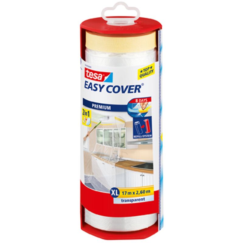 

Tesa - lona adhesiva - Easy Cover XL con 17mx260cm desenrollar - Transparent