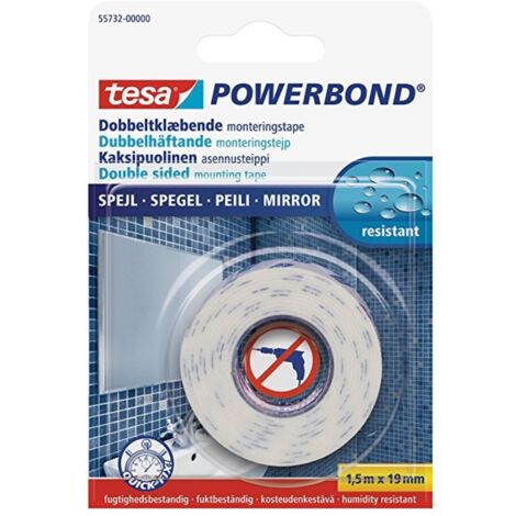TESA Montageband Powerbond Spiegel 1,5mx19mm Beidseitig Klebend