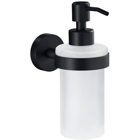 Tesa Moon Black dispenser per sapone nero opaco 200 ml
