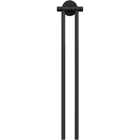 tesa MOON BLACK porta-asciugamani adesivo nero 2 barre