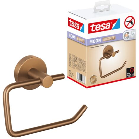 tesa MOON BRONZE Toilettenpapierhalter Klebstoff  Metall