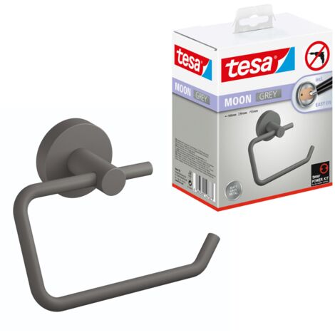 tesa MOON GREY Support de papier toilette colle métal S536332