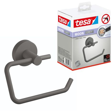 tesa MOON GREY Toilettenpapierhalter Klebstoff  Metall