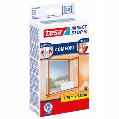 Tesa Mosquitera COMFORT blanca fácil de instalar