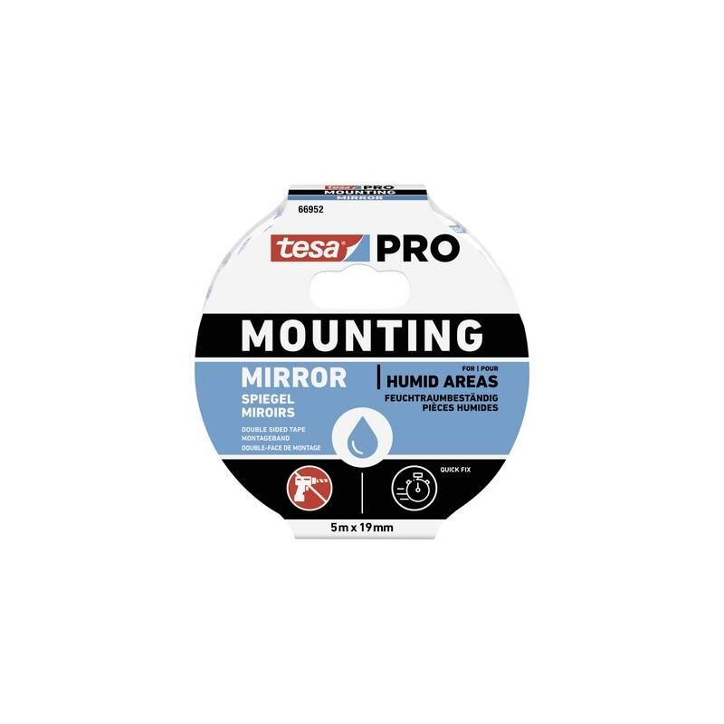 

Tesa Mounting Pro Spiegel 66952-00001-00 Montageband Blanco (L X B) 5 M X 19 Mm 1St.