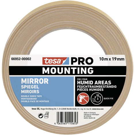 tesa Mounting PRO Spiegel 66952-00002-00 Montageband  Weiß (L x B) 10 m x 19 mm 1 St.