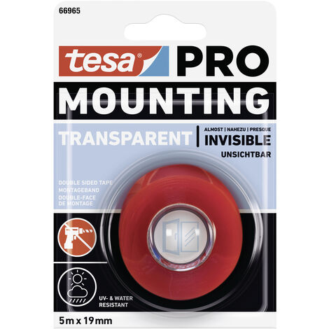 tesa Mounting PRO Transparent 66965-00001-00 Montageband  Transparent (L x B) 5 m x 19 mm 1 St.