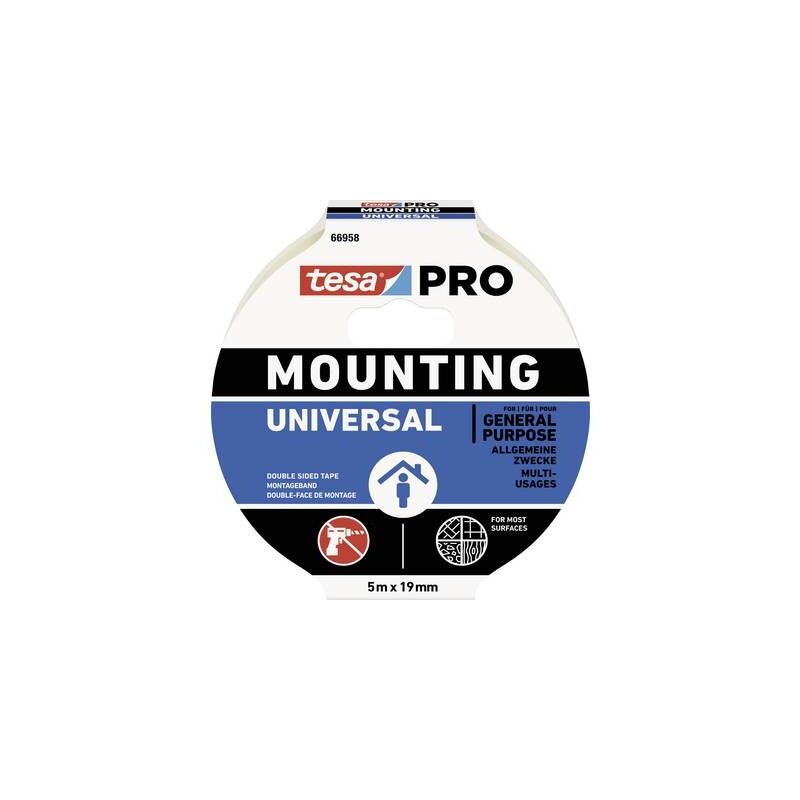 

Tesa Mounting Pro Universal 66958-00001-00 Cinta De Montaje Blanca (Lxl) 5 Mx 9 Mm 1 Uds.