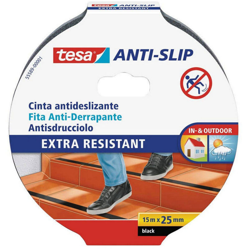 Nastro Antiscivolo Antisdrucciolo Tesa 15mx25 Mm Adesivo X Scale Gr...