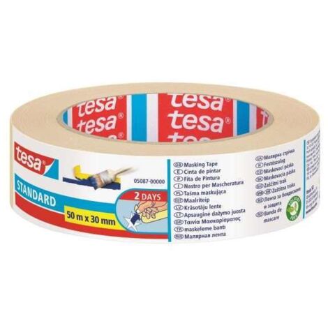 Tesa Nastro Carta Adesivo Ecologico 30 mm x 50 m - Rimozione Facile Senza Residui