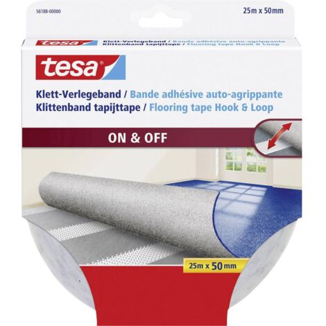 tesa Nastro per pavimenti a strappo da incollare (L x L) 25 m x 50 mm Bianco 1 pz.