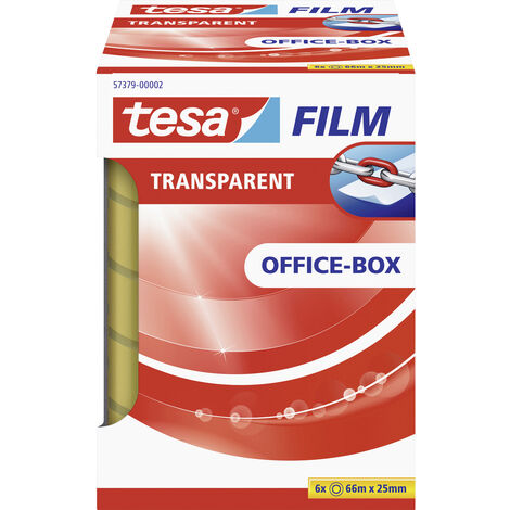 tesa OFFICE-BOX 57379-00002-01 tesafilm  Transparent (L x B) 66 m x 25 mm 6 St.