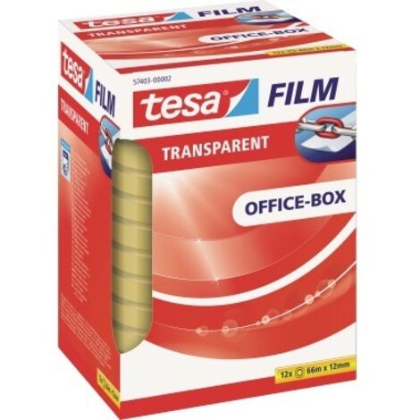 tesa OFFICE-BOX 57403-00002-01 tesafilm  Transparent (L x B) 66 m x 12 mm 12 St.