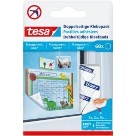 Tesa pastiglie adesive trasparenti a doppio lato resistenti ai raggi UV