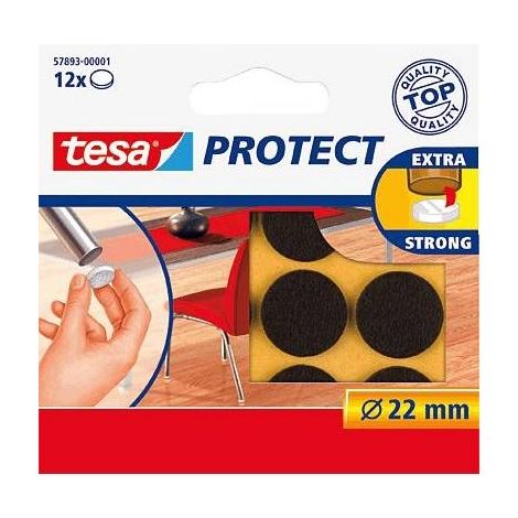 tesa Patin en feutre marron (Ø) 22 mm 12 pc(s) Y26230