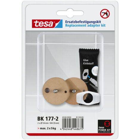 tesa Power.Kit-Adapter BK177-2, selbstklebendes Ersatzteil-Set 40348-00000-00