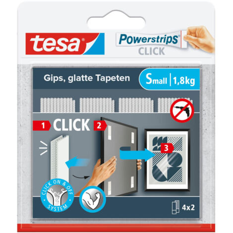 tesa Powerstrips Click Small 4 Stück
