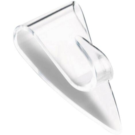 tesa POWERSTRIPS® Gancio adesivo piccolo Trasparente Contenuto: 5 pz.