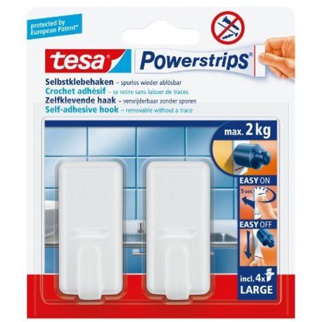 Tesa Powerstrips Haken Large Classic weiß