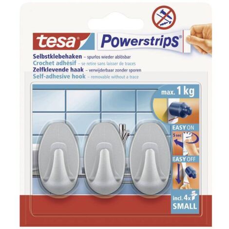 TESA POWERSTRIPS HOOKS SMALL OVAL