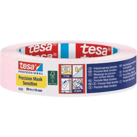 Tesa Precision Masking Tape Sensitive (14 days) Pink - 19mm x 50m