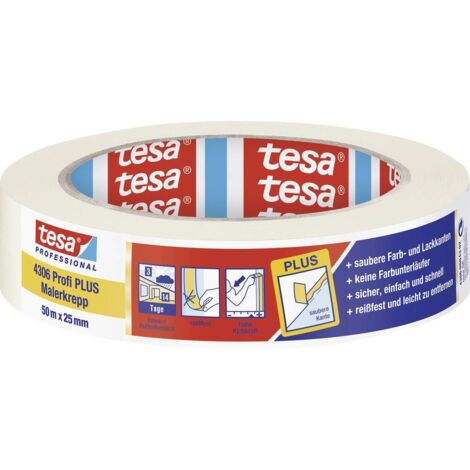 tesa PREMIUM 04306-00043-02 Nastro crespato tesakrepp® Beige (L x L) 50 m x 25 mm 1 pz.