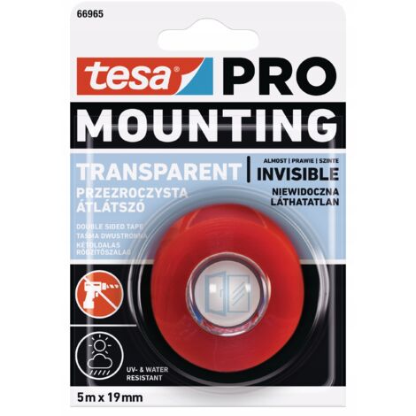 tesa PRO Montageband 5m x 19mm Transparent